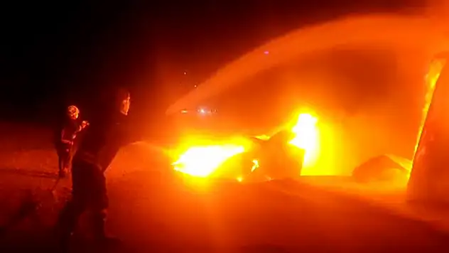 Malatya Battalgazi'de TOKİ Şantiyesinde Korkutan Yangın!