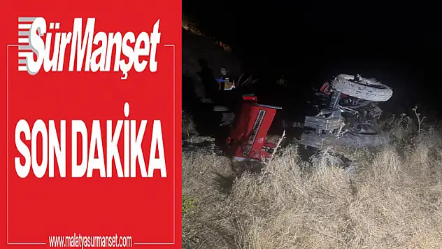 Malatya'da Devrilen Traktör Can Aldı!