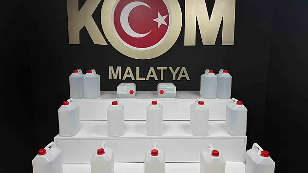 Malatya'da sahte alkol operasyonu