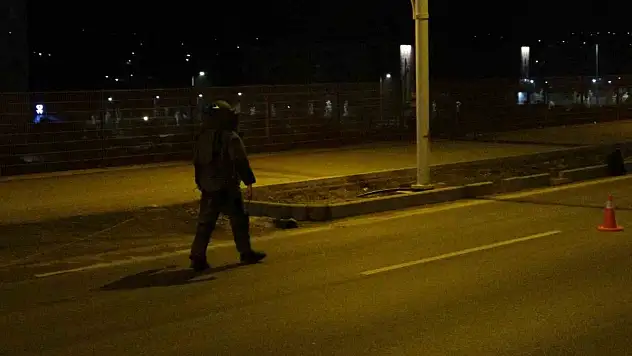 Malatya'da şüpheli çanta fünye ile patlatıldı