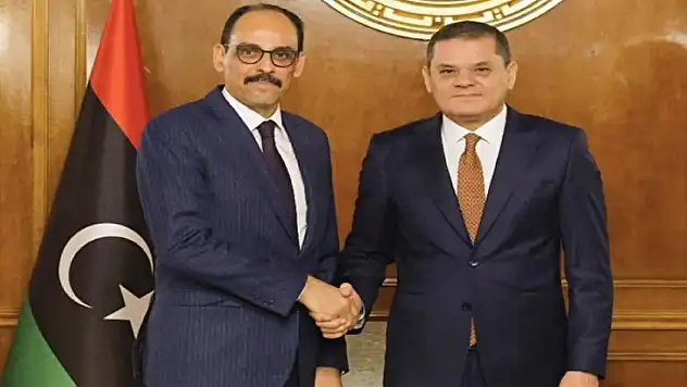MİT Başkanı Kalın, Libya Başbakanı Dibeybe ile görüştü
