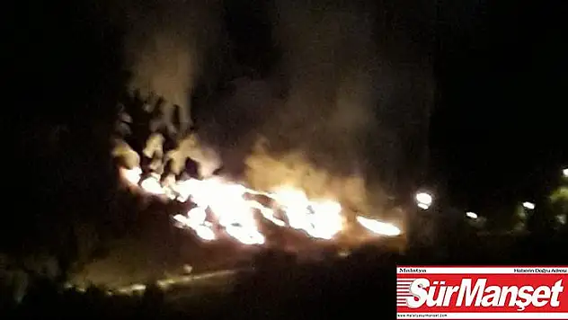 Nallıhan'da havai fişekler yangına neden oldu