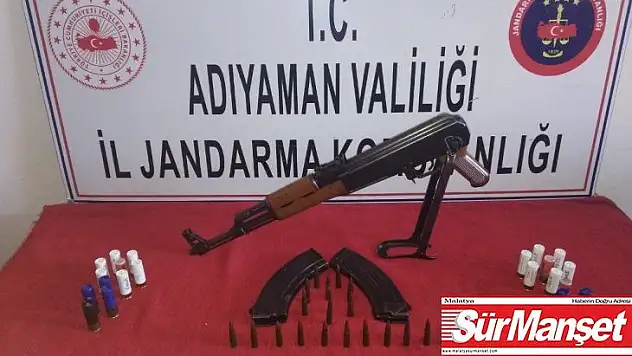 Operasyon yapılan evde kalaşnikof ele geçirildi