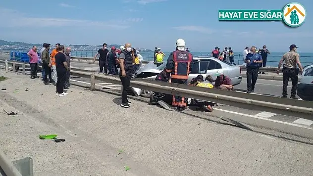 Ordu'da otomobil ile patpat çarpıştı: 1'i bebek 6 yaralı