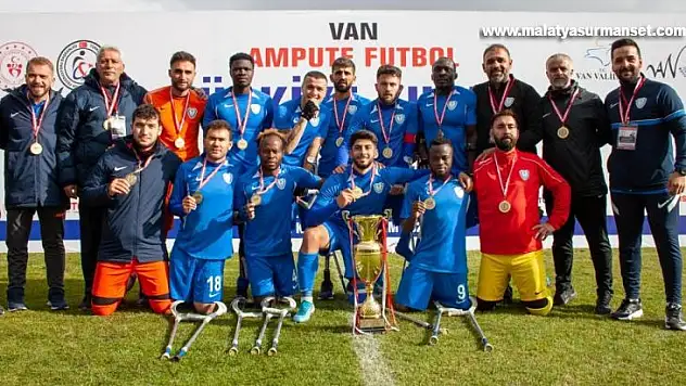 Şahinbey Ampute Futbol Takımı, Türkiye Kupası'nı kazandı