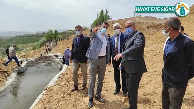Şahnahanlıların sulama kanalı problemi çözüldü