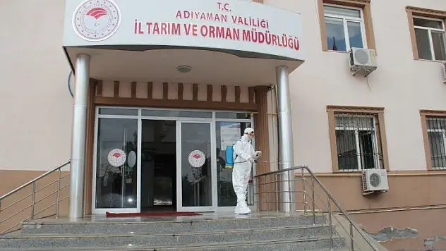 Tarım ve Orman Müdürlüğünde korona dezenfeksiyonu