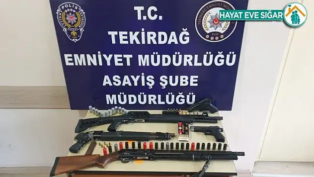 Tekirdağ'da ruhsatsız silah operasyonu: 5 gözaltı