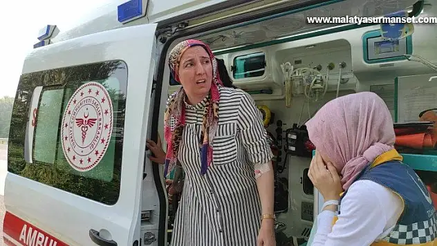 TEM'de kontrolden çıkan otomobil ağaçlık alana uçtu: 3 yaralı