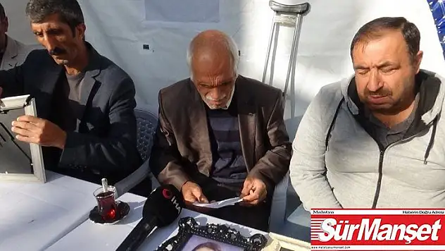 Terör örgütünden kaçan mahkum, evlat nöbetindeki ailelere mektup göndererek destek verdi