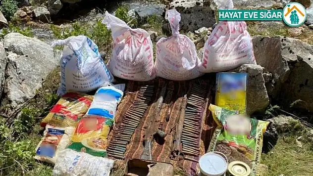 Teröristlerin kullandığı 8 katlı sığınak imha edildi, silah ve mühimmat ele geçirildi