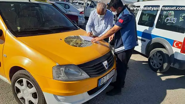 Ticari taksiler denetlendi