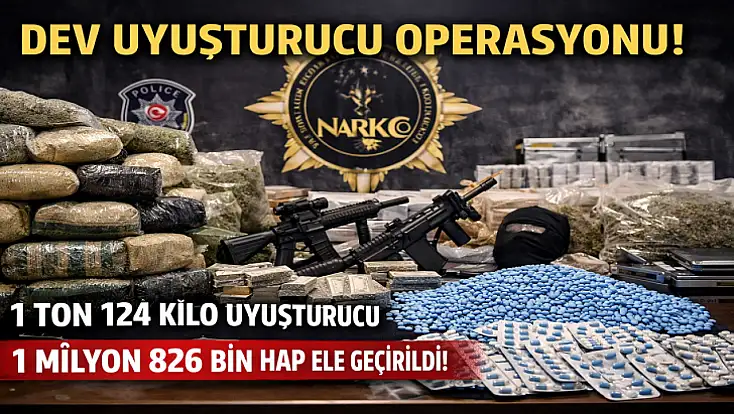 24 İlde Uyuşturucu Satıcılarına Büyük Darbe