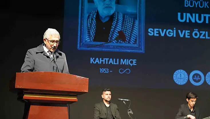 Usta Sanatçı Kahtalı Mıçe şarkılarıyla anıldı