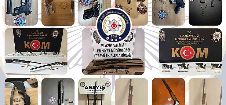 Elazığ'da kesinleşmiş hapis cezası bulunan 115 zanlı tutuklandı