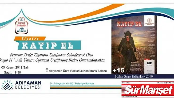 'Kayıp El' tiyatro severlerle buluşacak