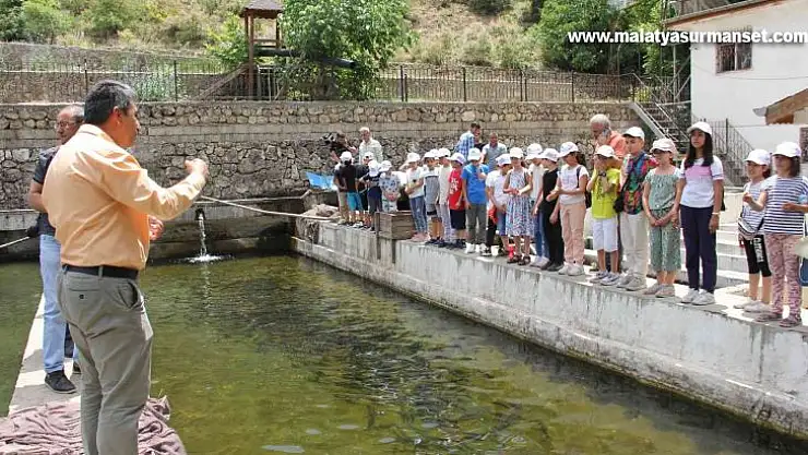 'Lider' çocuklara balık üretimi anlatıldı