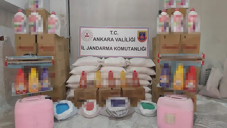 500 Litre Sahte Deterjan Ele Geçirildi