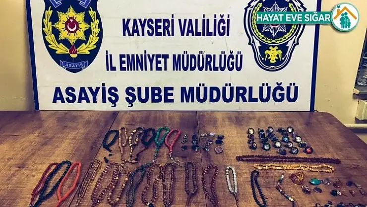65 bin TL'lik takı ve tespih çalan şahıs yakalandı