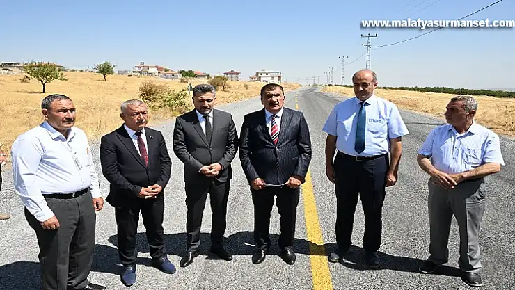 66 Kilometrelik Akçadağ Grup Yolu Tamamlandı