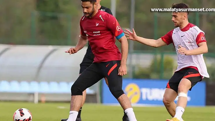 A Mili Takım, günü çift antrenmanla tamamladı