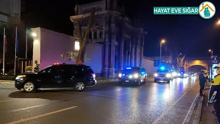 ABD Dışişleri Bakanı Pompeo İstanbul'da konaklayacağı otele geldi