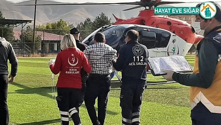Acil hastaların imdadına hava ambulansı yetişiyor