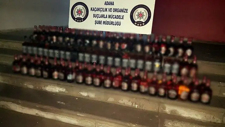Adana'da kaçak içki operasyonu