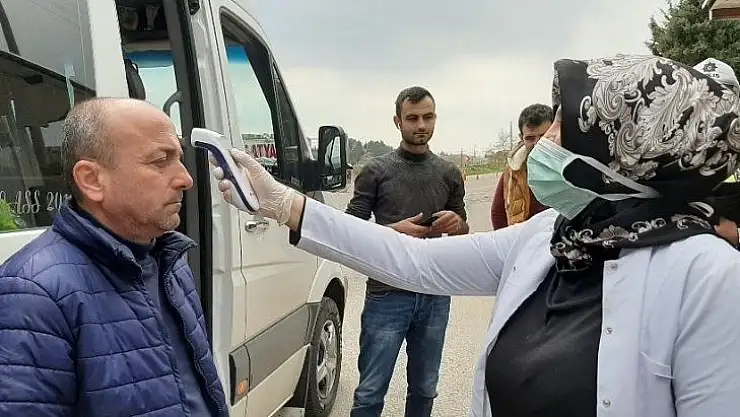 Adıyaman'a giriş ve çıkışlarda 'korona' kontrolü