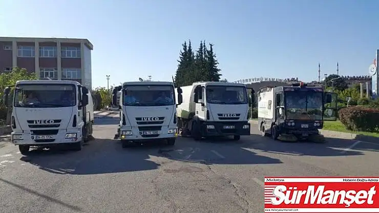 Adıyaman Belediyesi, üniversitede temizlik çalışması yaptı