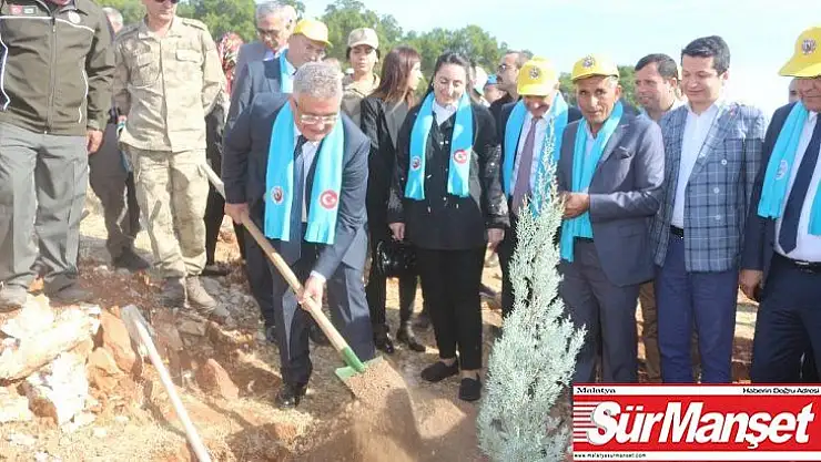 Adıyaman'da, 175 bin fidan toprakla buluştu