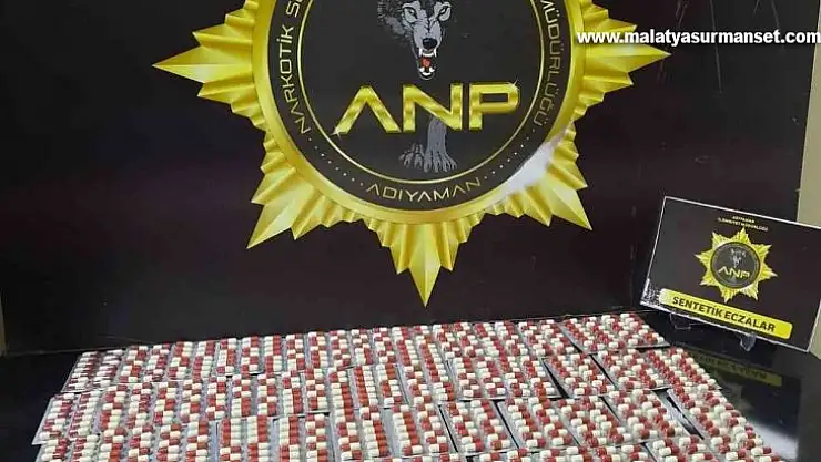 Adıyaman'da 896  adet sentetik hap ele geçirildi