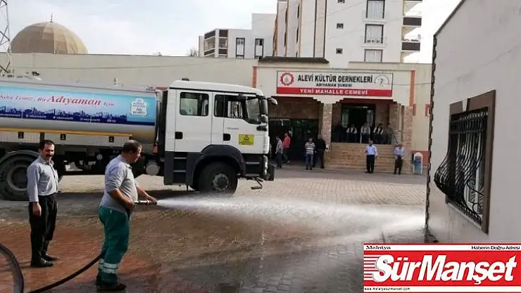 Adıyaman'da cem evi ve taziye evlerinde bahar temizliği