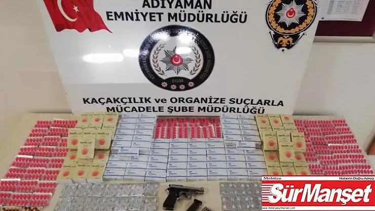 Adıyaman'da cinsel içerikli hap ele geçirildi