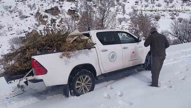 Adıyaman'da doğaya yem bırakıldı