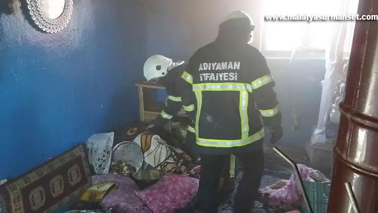 Adıyaman'da ikamet yangını korkuttu: 1 yaralı