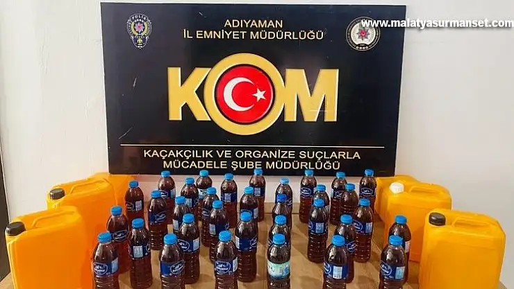 Adıyaman'da kaçak alkol ele geçirildi