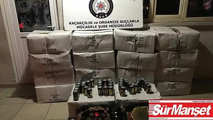 Adıyaman'da kaçak içki operasyonu