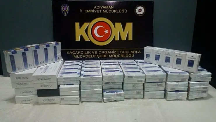 Adıyaman'da kaçak sigara ele geçirildi
