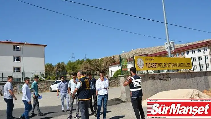 Adıyaman'da okul çevresi ve servislerde denetim