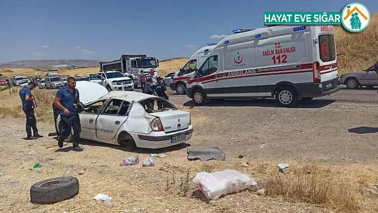 Adıyaman'da otomobil takla attı: 6 yaralı