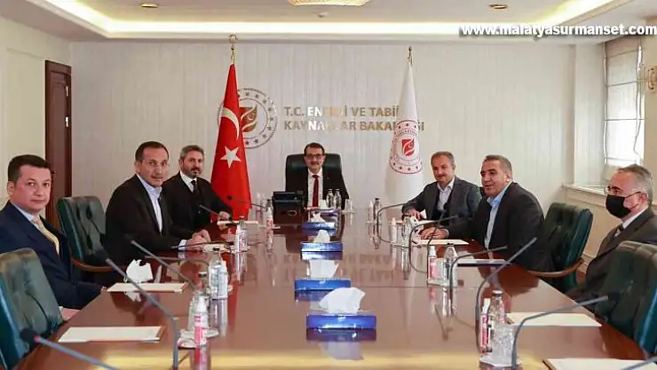 Adıyaman protokolü, bakanlarla bir araya geldi
