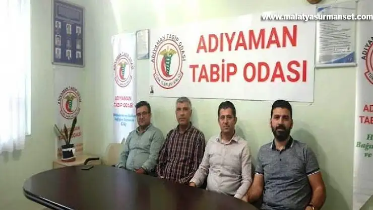 Adıyaman Tabip Odası: 'TTB Başkanının açıklamasına katılmıyoruz'
