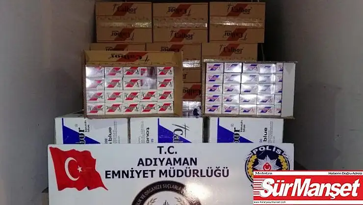 Adıyaman'da makaron operasyonu