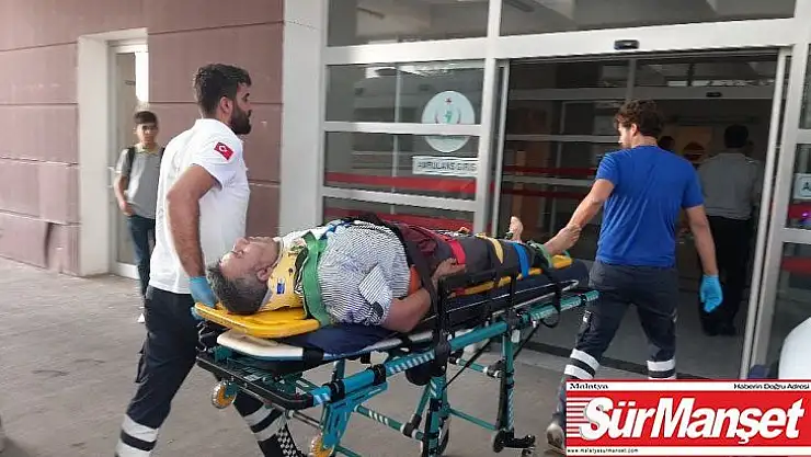 Ağaçtan düşen adam yaralandı