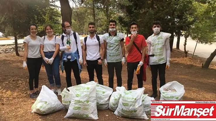 AHBAP Gönüllüleri çevre temizliği yaptı