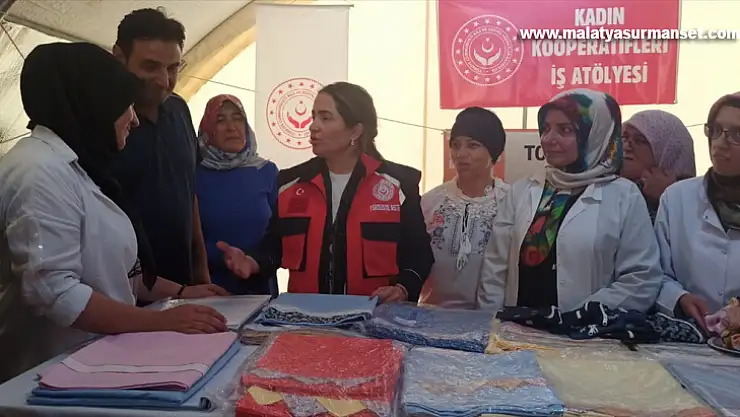Aile ve Sosyal Hizmetler Bakan Yardımcısı Madak, Malatya'da depremzedeleri ziyaret etti
