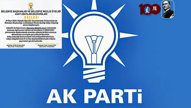AK Parti de adaylık süreci başladı