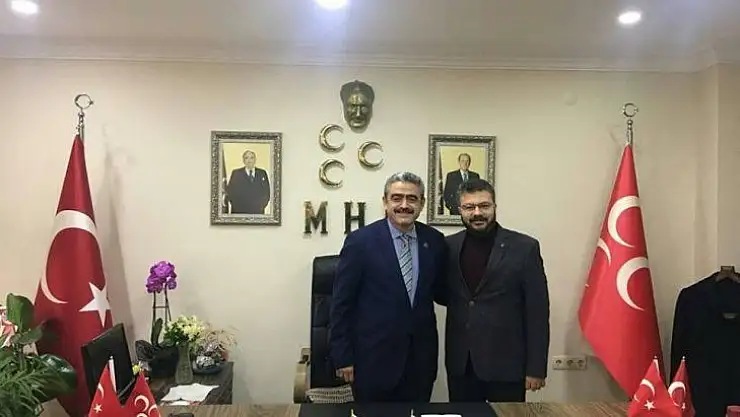AK Partili Özmen'den MHP'li Alıcık'a 'hayırlı olsun' ziyareti