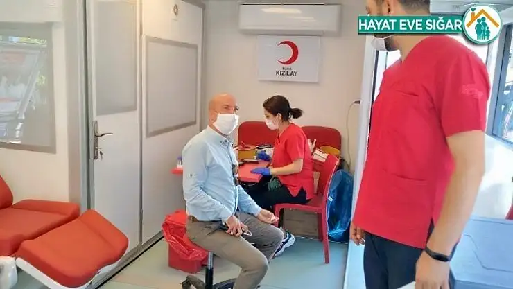 Akçadağ'da kan bağışı kampanyasına destek